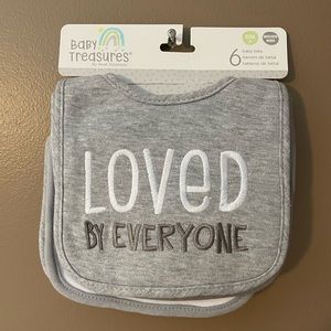 Baby bibs 6 pack 0m+